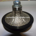 Medium Hardness Diamond Abrasive diamond Vacuum brazed bullnose grinding profile wheel